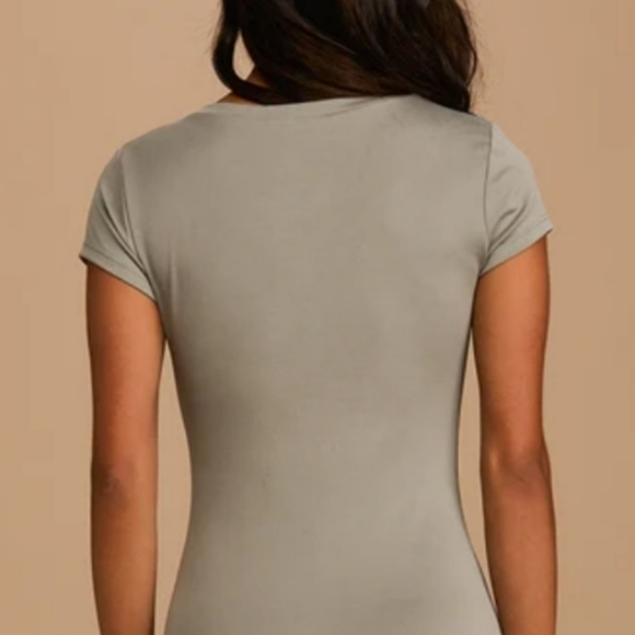 ****SOLD****NWT Lulu's Green Short Sleeve Fitted Maxi Dress Dress - Picture 8 of 17